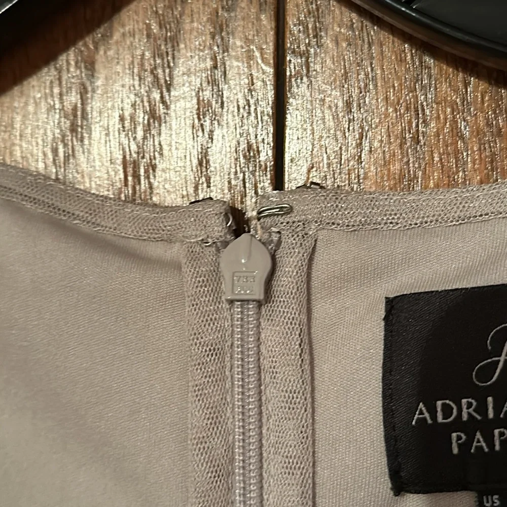 Adrianna Papell Silver Embellished Midi Dress - Picture 3 of 16
